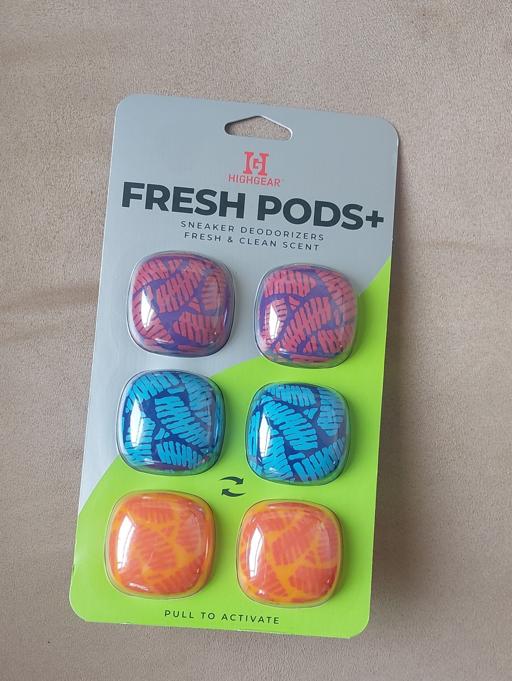 NWT Fresh Pods+ Sneaker Deodorizers Balls – 3-Color Pack (Purple, Blue, Orange)